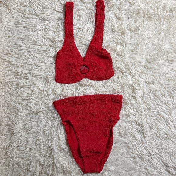 NWT Hunza G Nadine Red Bikini Set one size - Picture 5 of 8